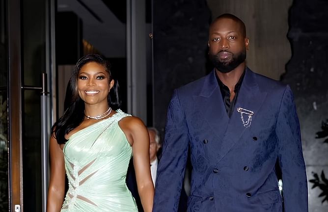 Watch: Dwyane Wade makes chivalrous gesture toward wife Gabrielle Union at George Clooney's fundraising event