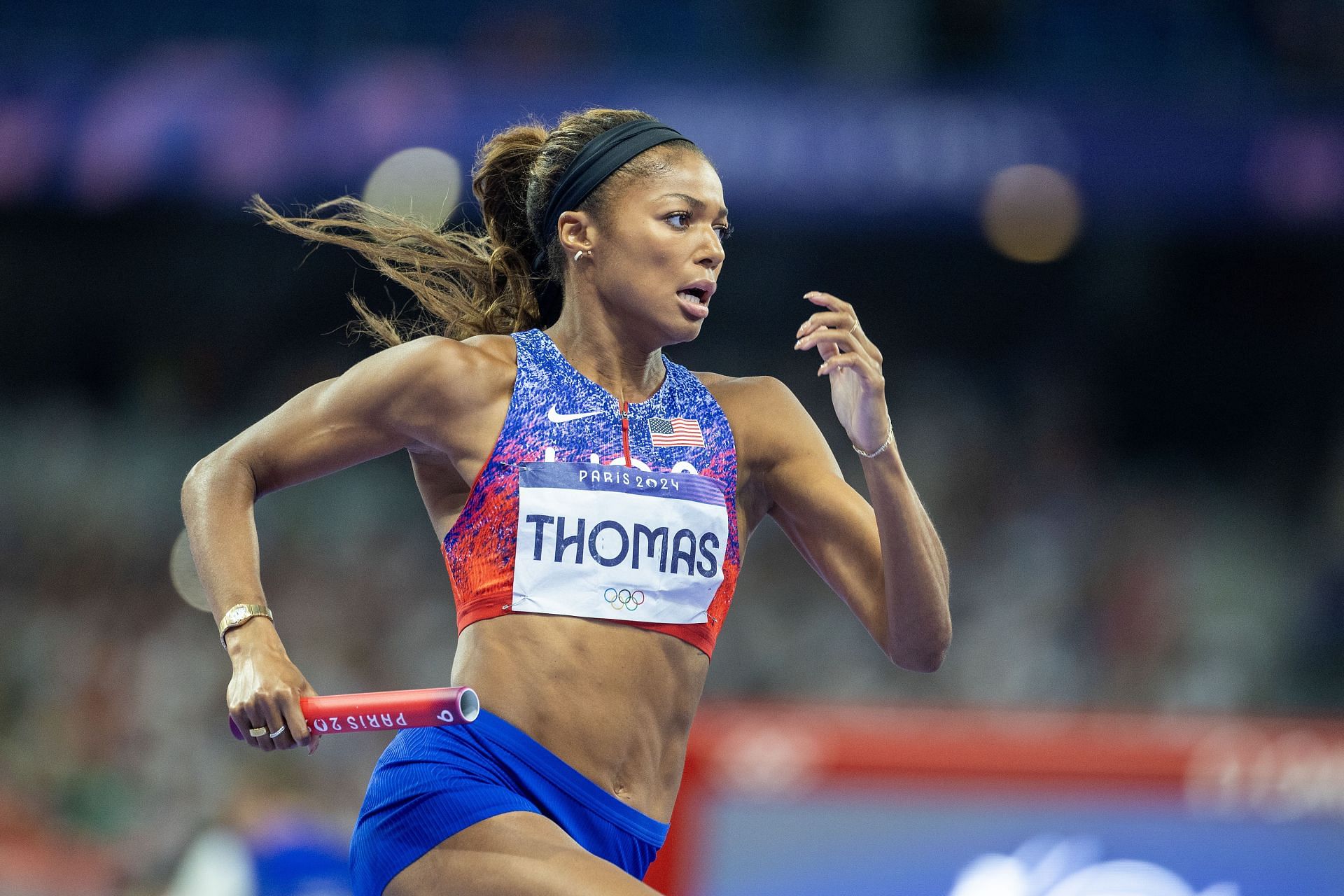 How to watch Gabby Thomas at the Athlos track meet (Image Source: Getty)