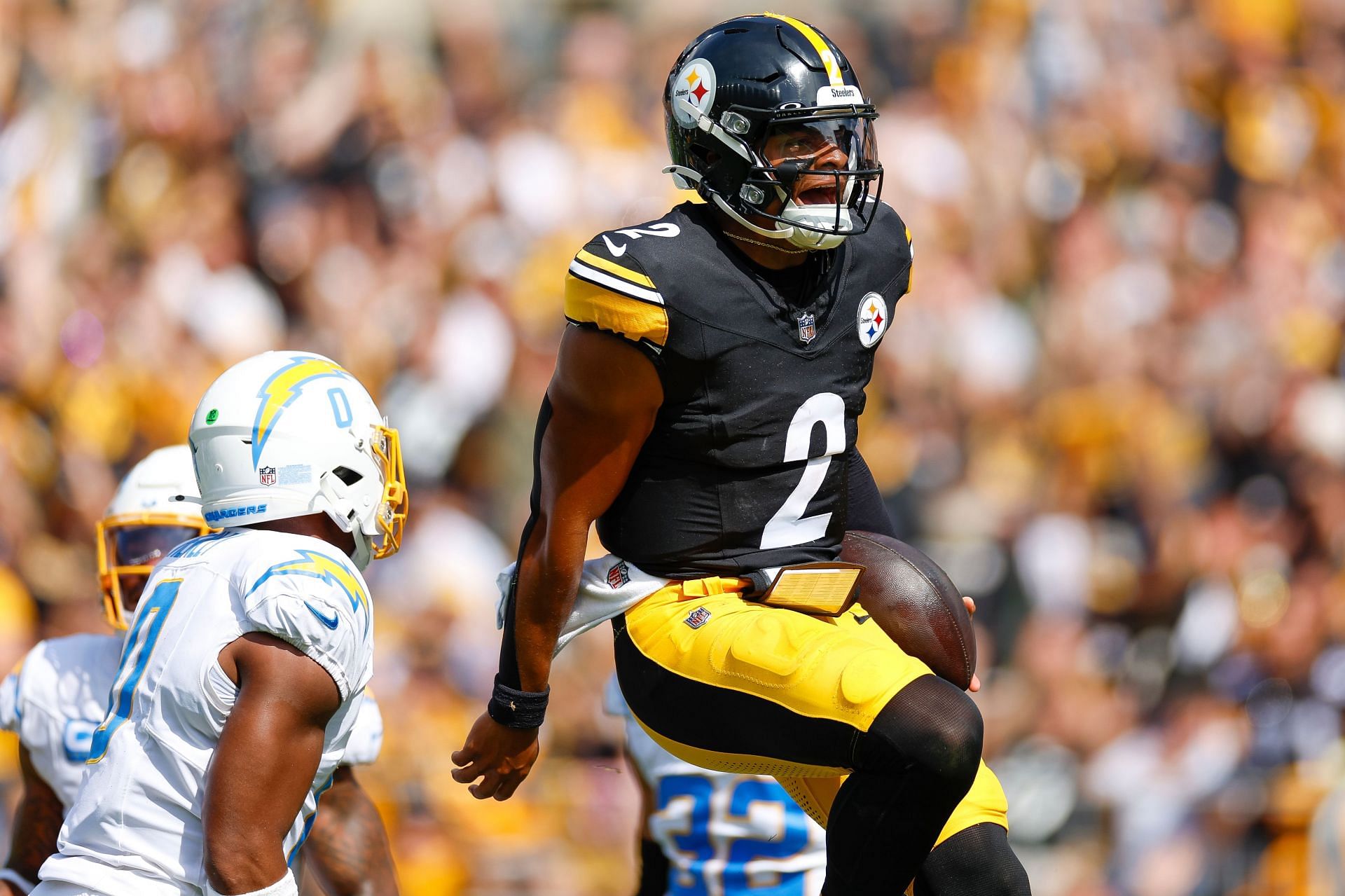 Justin Fields at Los Angeles Chargers v Pittsburgh Steelers - Source: Getty