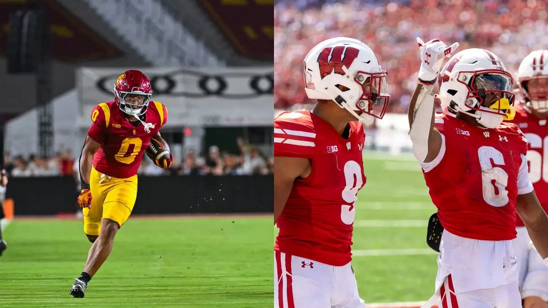 Images courtesy of USC &amp; Wisconsin Athletics