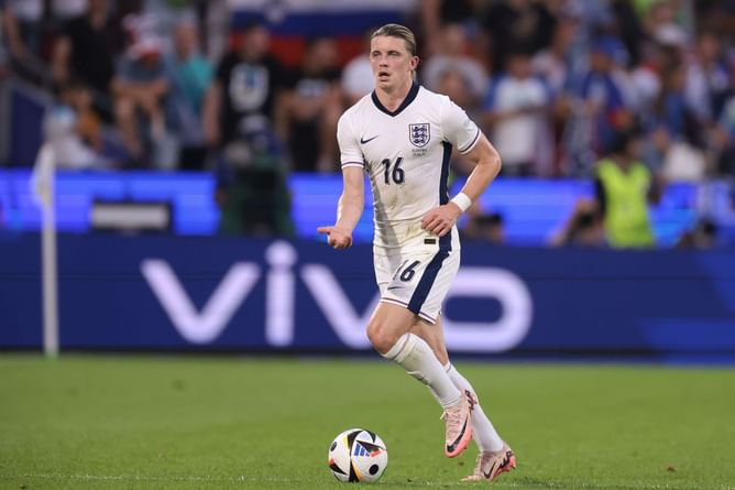 England midfielder Conor Gallagher responds when asked who his Irish girlfriend will support as Three Lions face Republic of Ireland