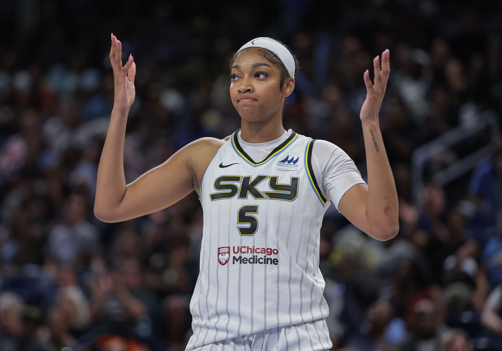 Chicago Sky forward Angel Reese - Source: Getty