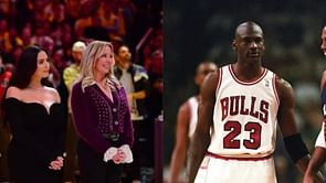 PHOTO: Michael Jordan and Lakers owner Jeanie Buss snapped together at Cincoro's 5th birthday celebration