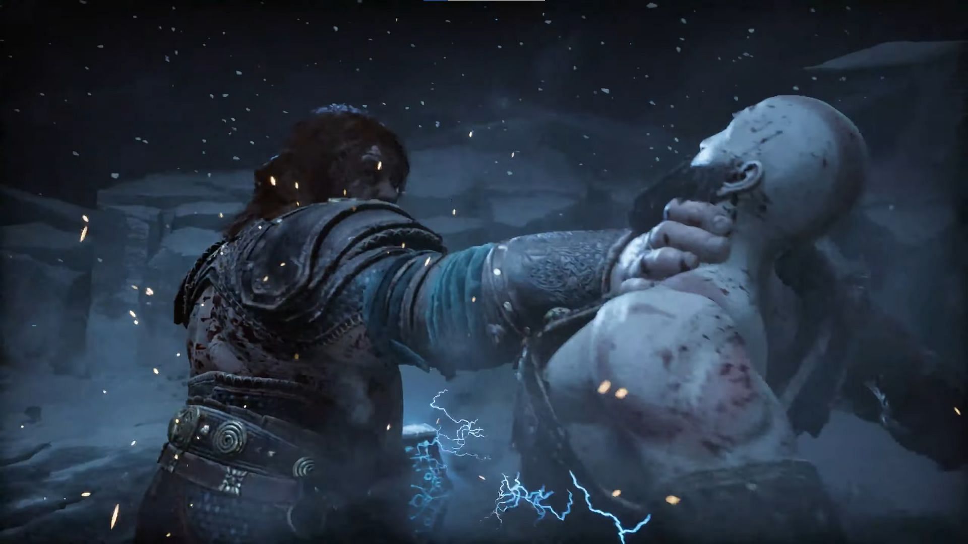 Kratos and Thor engage in the ultimate battle (Image via Sony Interactive Entertainment)