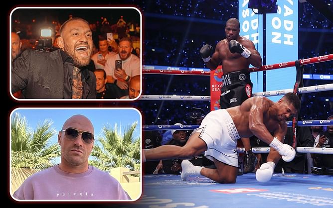 Watch: Conor McGregor and Tyson Fury’s live reactions to Daniel Dubois knocking Anthony Joshua out