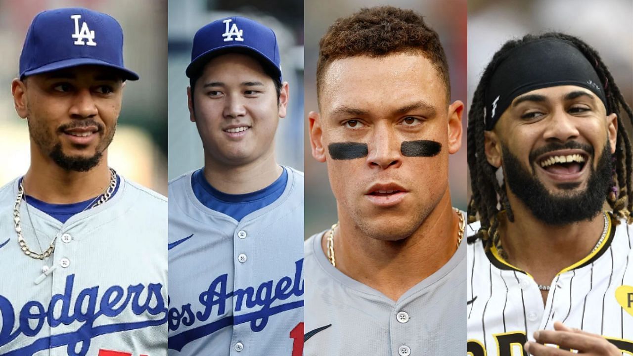 (Left to Right) Mookie Betts, Shohei Ohtani, Aaron Judge, Fernando Tatis Jr. (Images from - Getty)