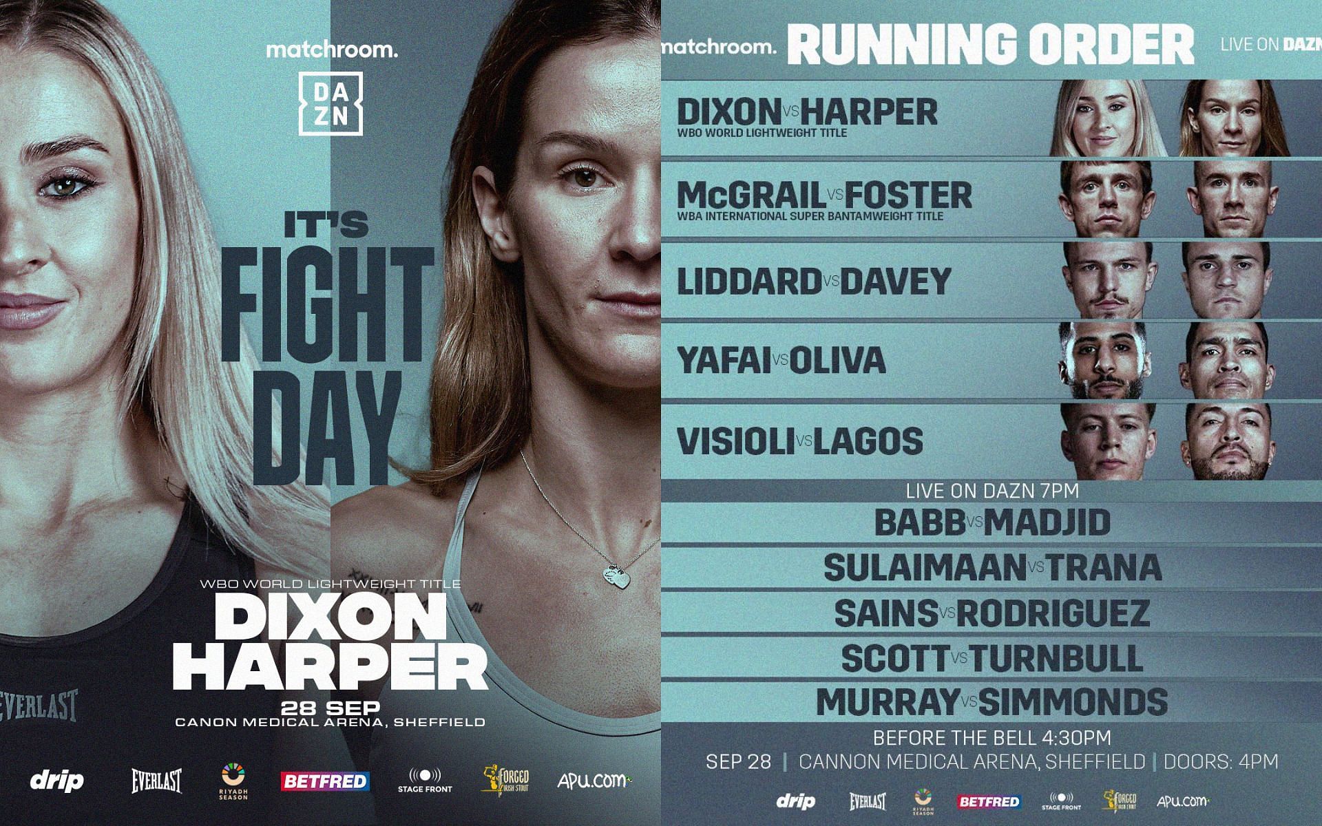 Full event results for Rhiannon Dixon vs. Terri Harper [Image courtesy: @ufc - X and Instagram]