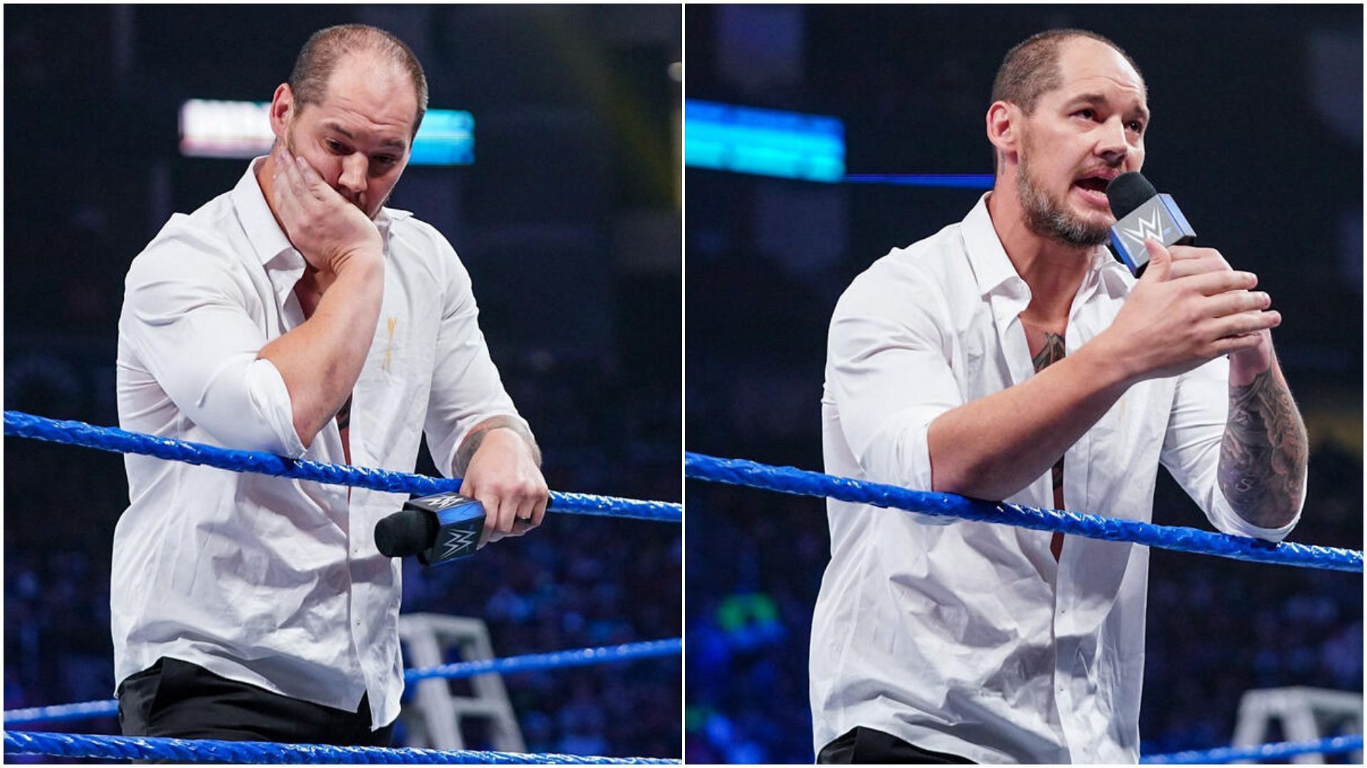 Baron Corbin is a former WWE United States Champion. (Images via: WWE.com)