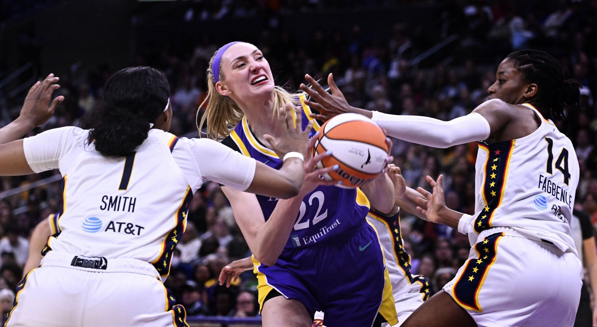 Indiana Fever defeated the Los Angeles Sparks 78-73 to win a WNBA basketball game. - Source: Getty