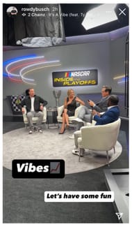 Kyle Busch's Instagram story