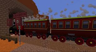 Minecraft player creates a working train without using mods