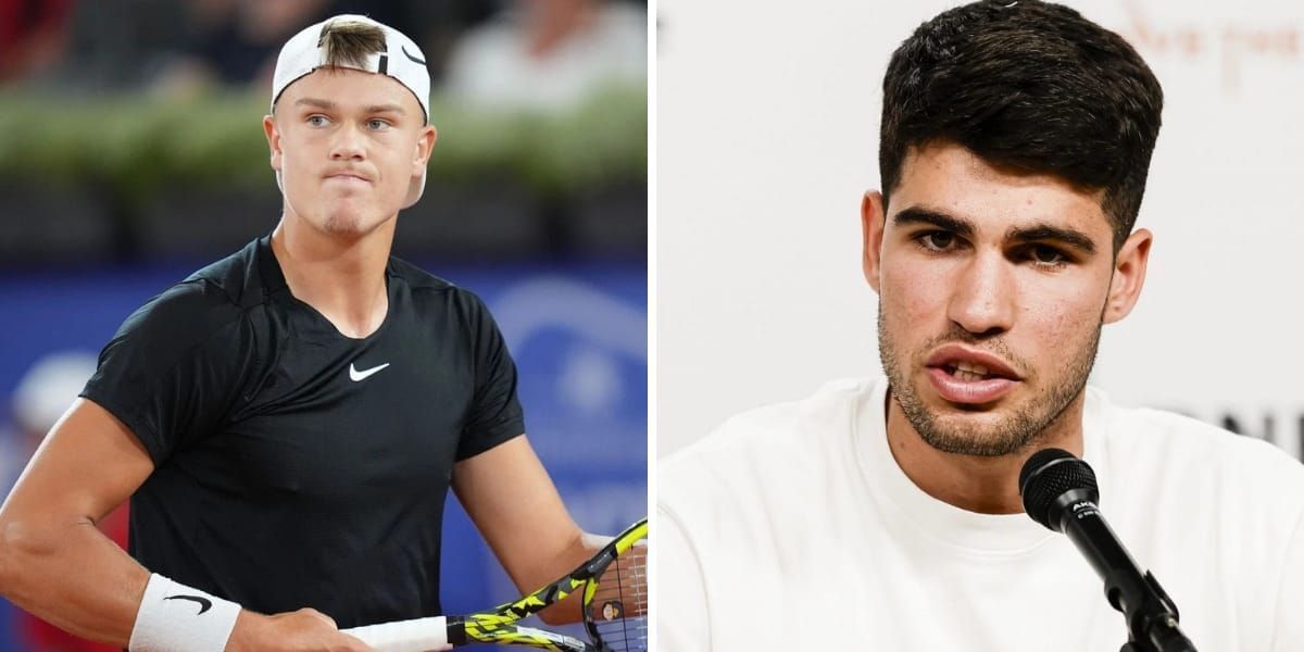 Holger Rune (L) &amp; Carlos Alcaraz (R) (Image source: GETTY)