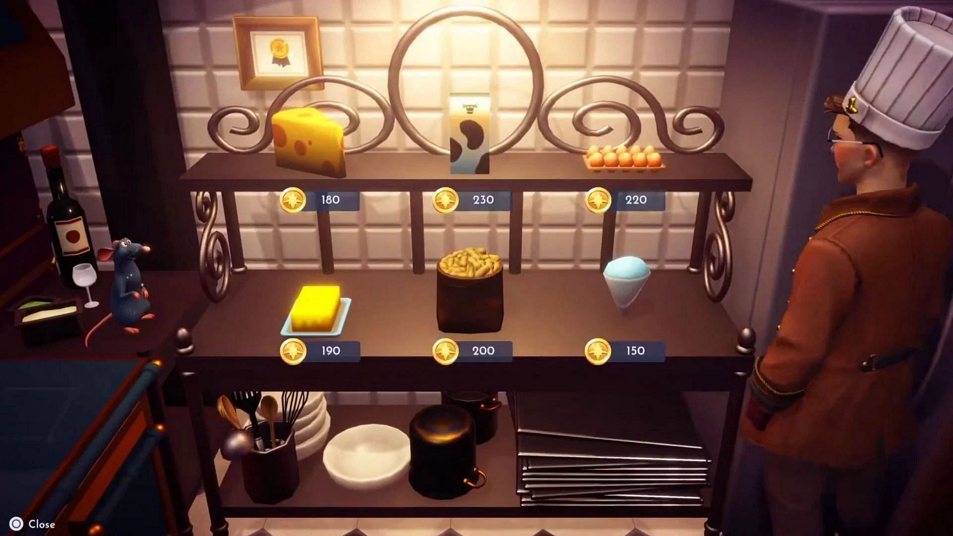 Buy milk from Chez Remy (Image via Gameloft)