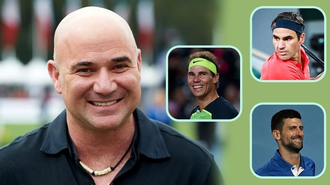 How Andre Agassi's views on Roger Federer, Rafael Nadal & Novak Djokovic in the GOAT debate have evolved over the years