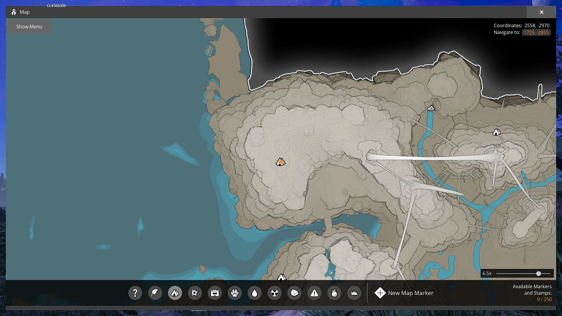 Location of Dune Desert SAM Ore (Image via Coffee Stain Studios)