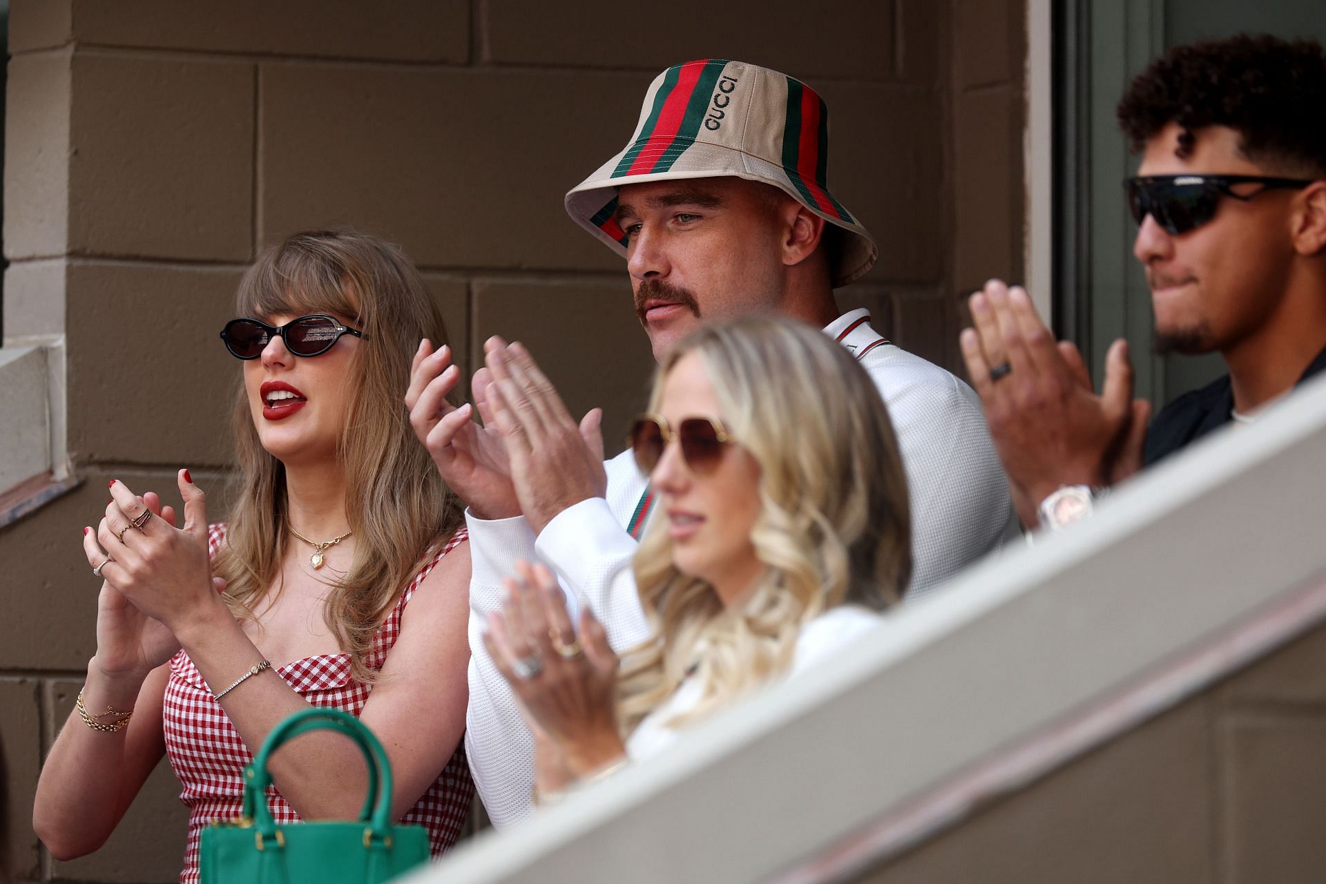 NEW YORK, NEW YORK - SEPTEMBER 08:  Singer-songwriter Taylor Swift and Travis Kelce of the Kansas City Chiefs attend the Men