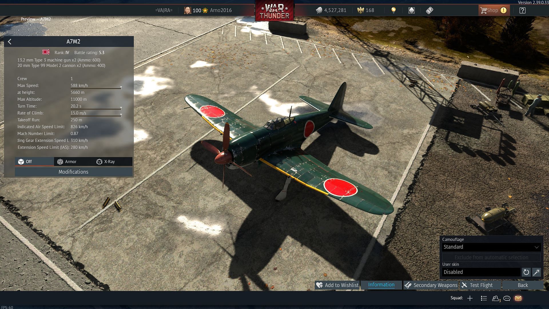 The A7M2 in War Thunder (Image via Gaijin Entertainment)