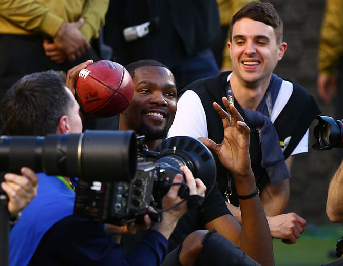 Kevin Durant rejoices on 36th birthday with Washington Commanders' win: "Came to AZ and turnt that heat up"