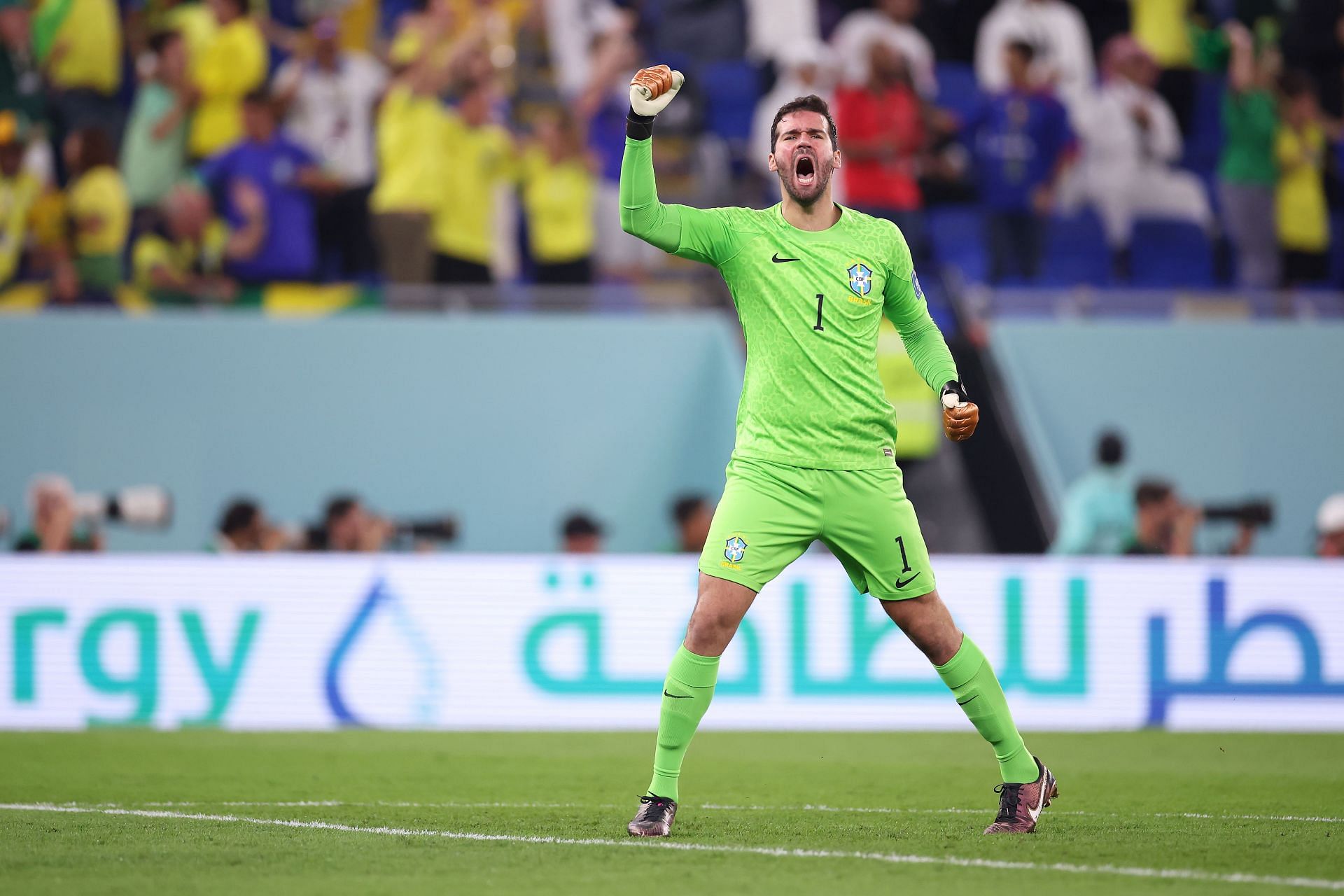 Alisson at the 2022 FIFA World Cup (Image via Getty)