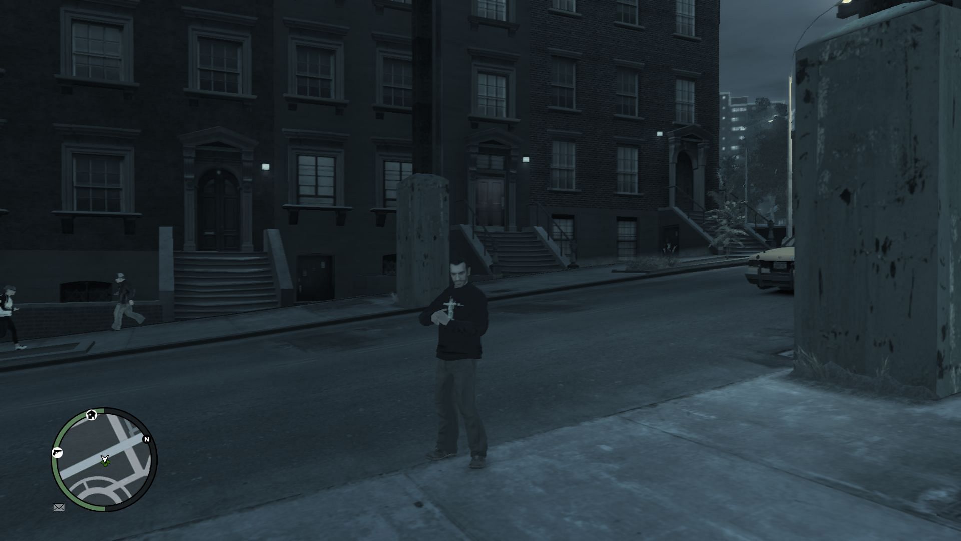 Niko Bellic outside Kate McReary’s house in Grand Theft Auto 4 (Image via Rockstar Games)