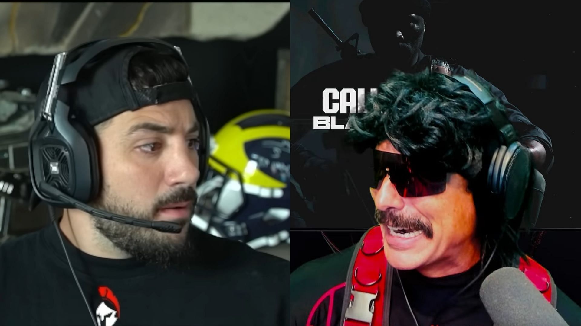 Nickmercs reacts to Dr DisRespect walking back his admission to texting a minor (Image via Nickmercs,Dr DisRespect/YouTube)