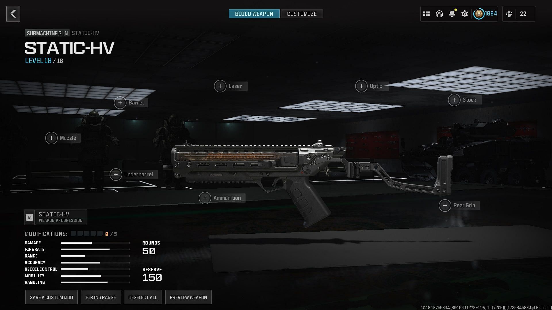 Unlocking the Static-HV SMG (Image via Activision)