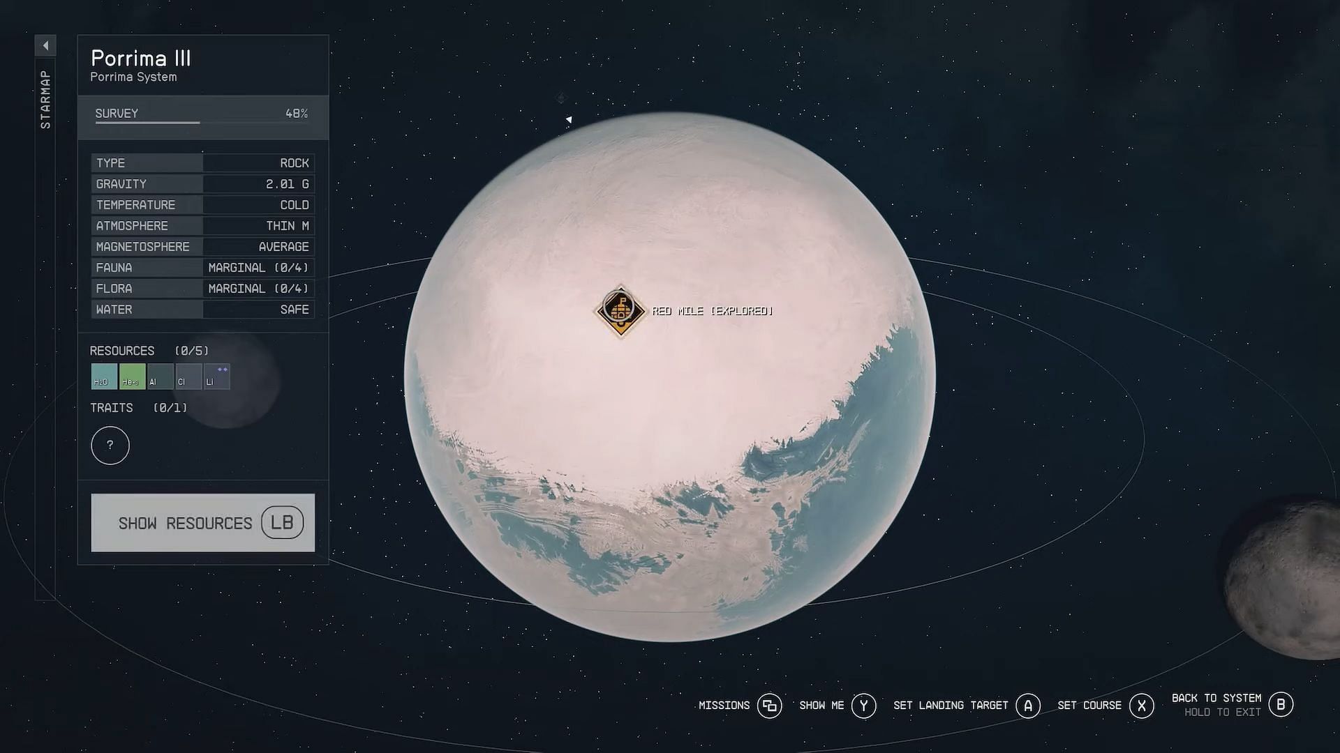 Location of Red Mile in Starfield (Image via Bethesda Softworks)