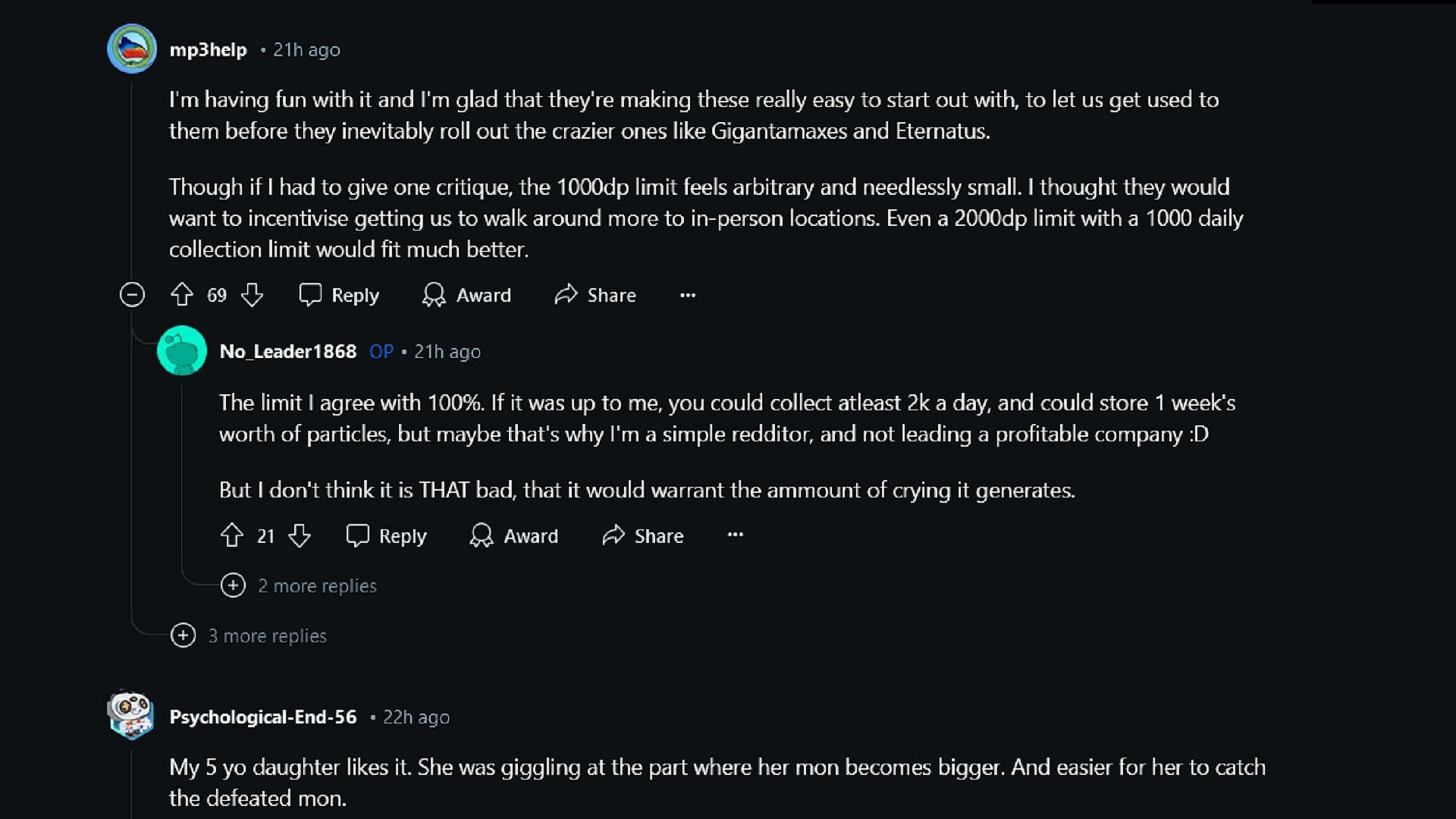 Pokemon GO players who supported Dynamax gameplay still had their criticisms of it (Image via Reddit)