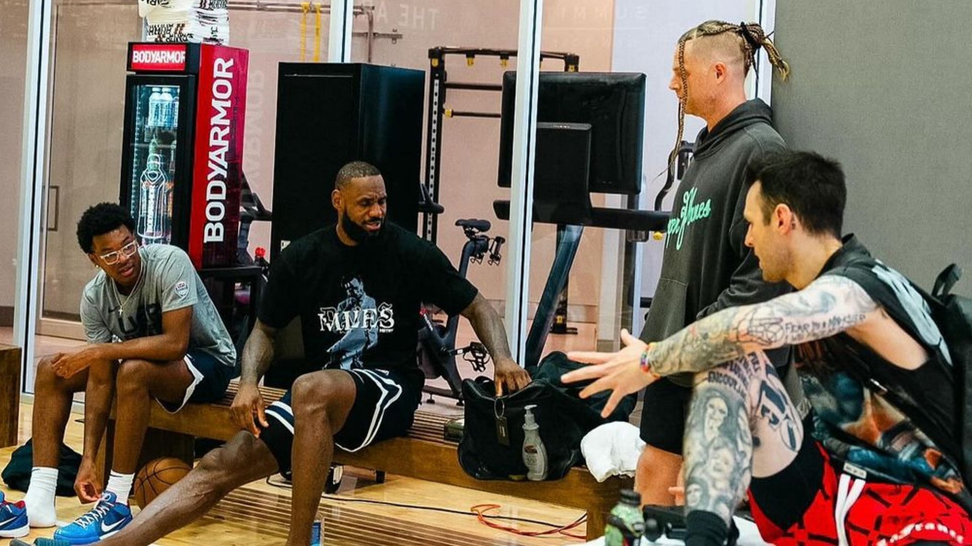 Bryce James shares training pictures with his father LeBron James