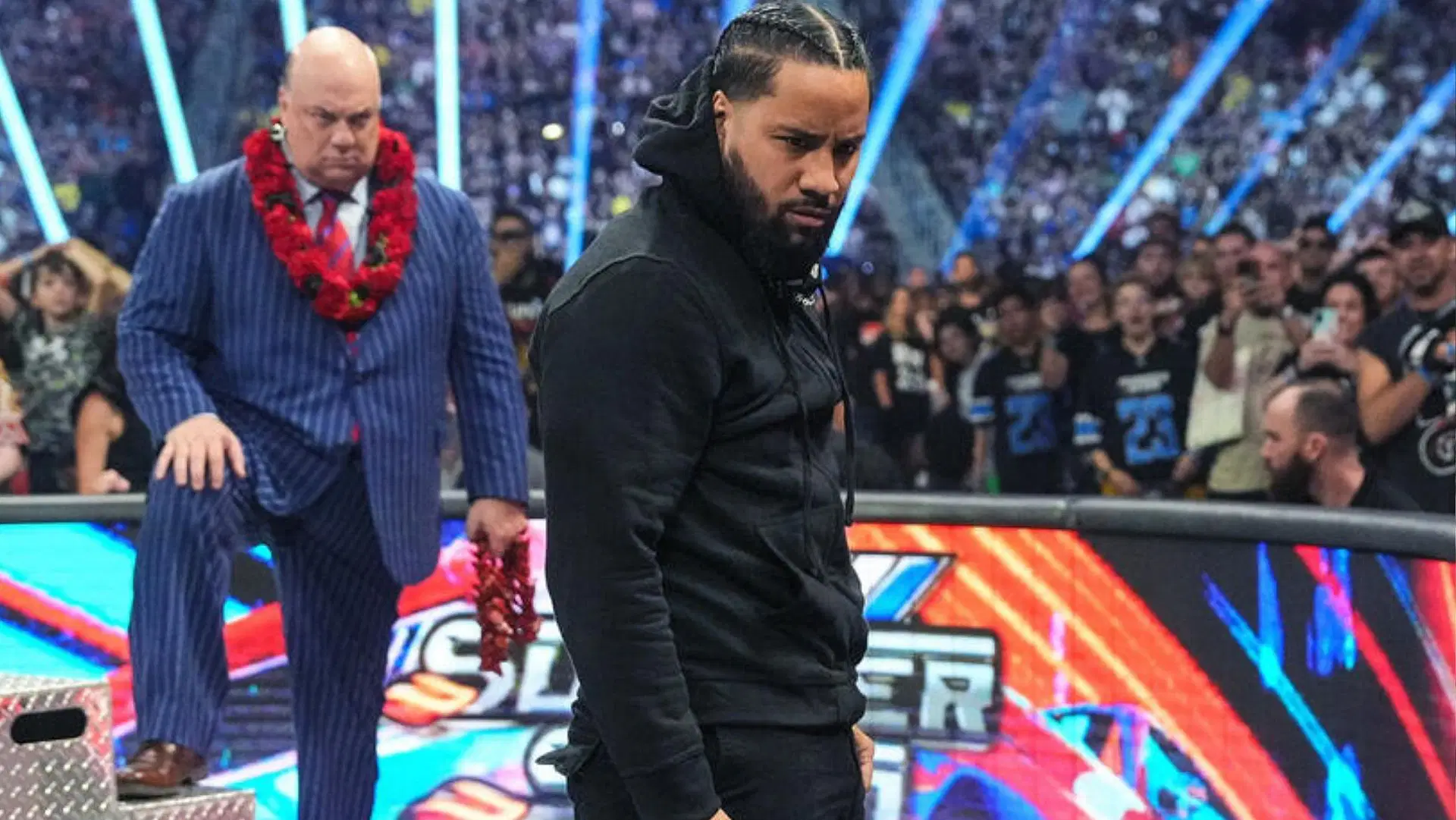 Jimmy Uso returned to The Bloodline after Jey Uso left. [Image Source: WWE.com]