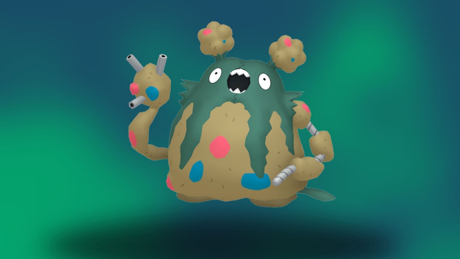 Garbodor, as seen in Pokemon GO (Image via TPC)