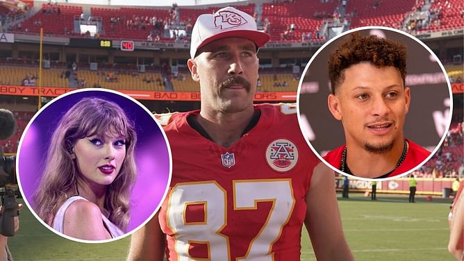 Travis Kelce reveals how much progress there is in Taylor Swift drawing up Chiefs' plays after Patrick Mahomes' viral admission