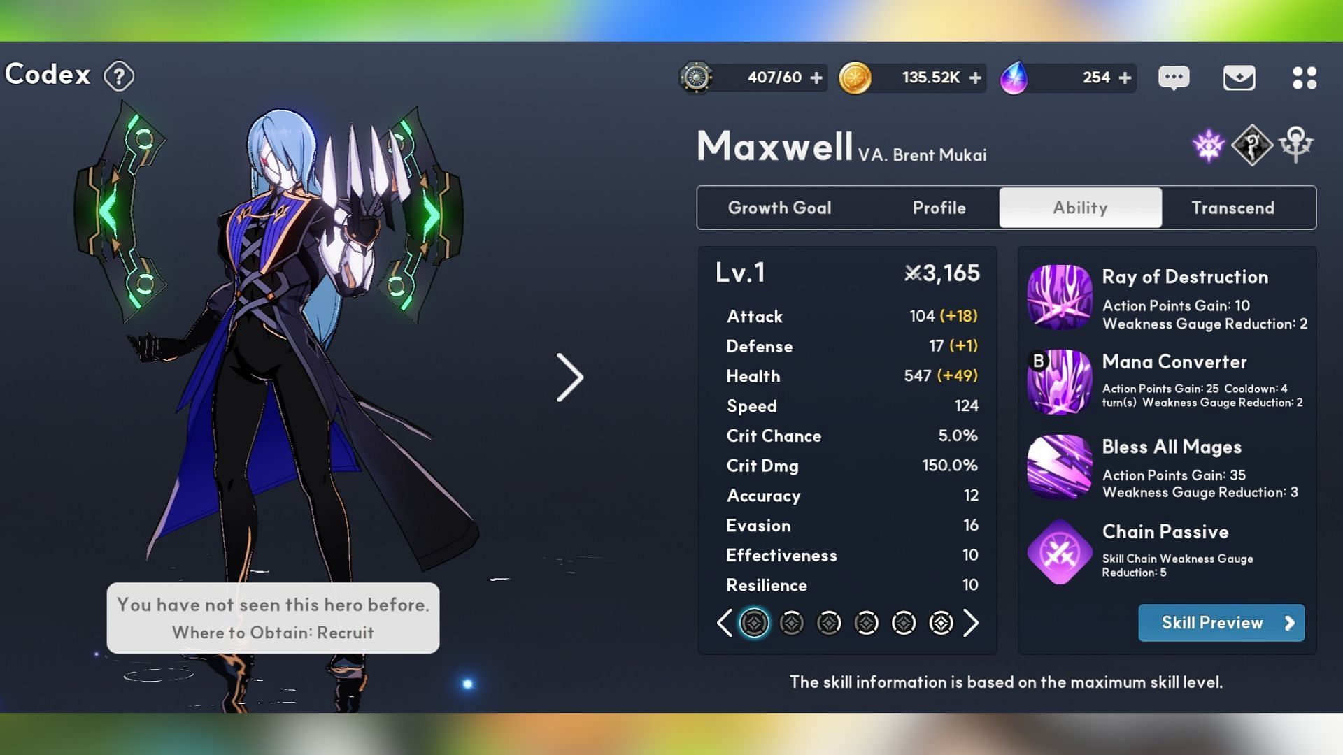 Maxwell in Outerplane. (Image via Smilegate)