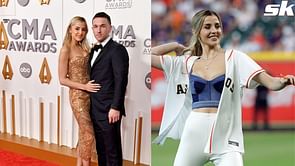 In Photos: Alex Bregman's wife Reagan takes NYC street by storm in chic leather pants and black stilettos