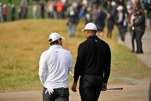 Tiger Woods and Rory McIlroy (Source: Getty)