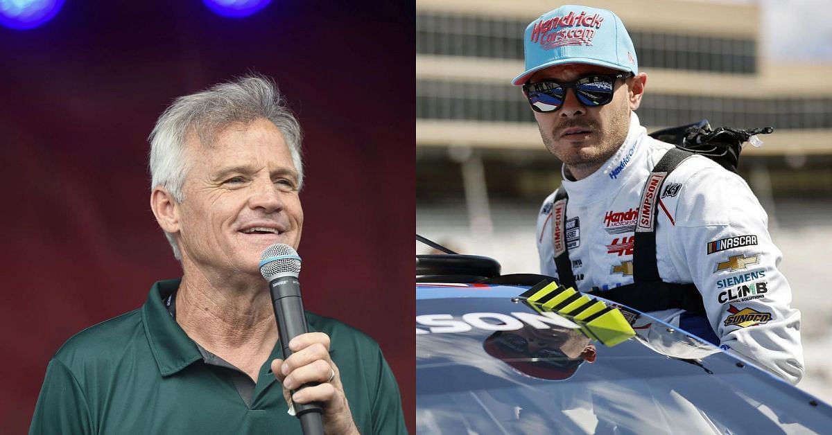 Kenny Wallace (L) opens up on Kyle Larson