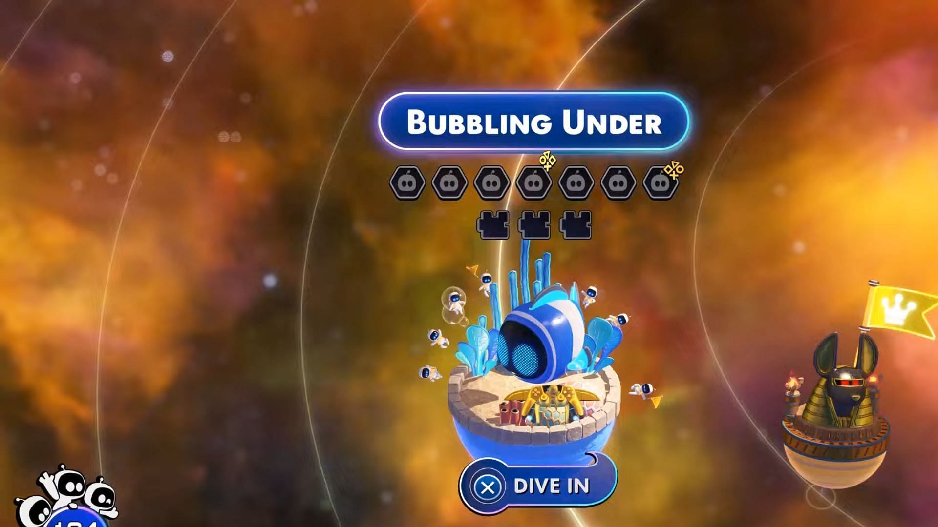 Astro Bot Bubbling Under level