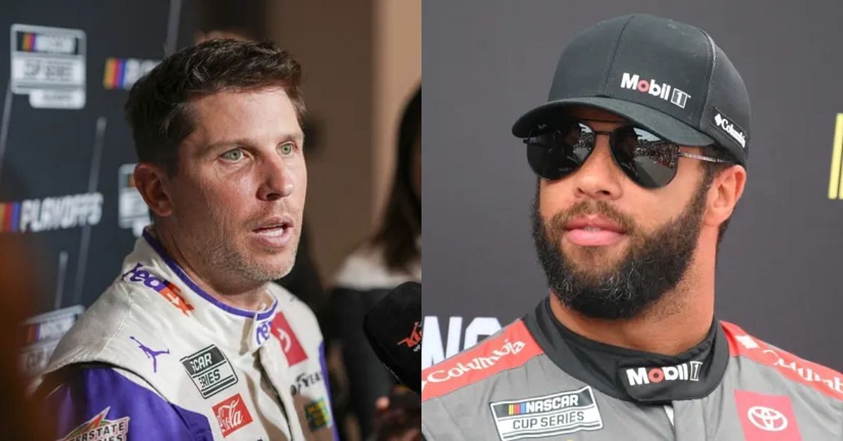 Bubba Wallace bested out Denny Hamlin at Kansas in 2022