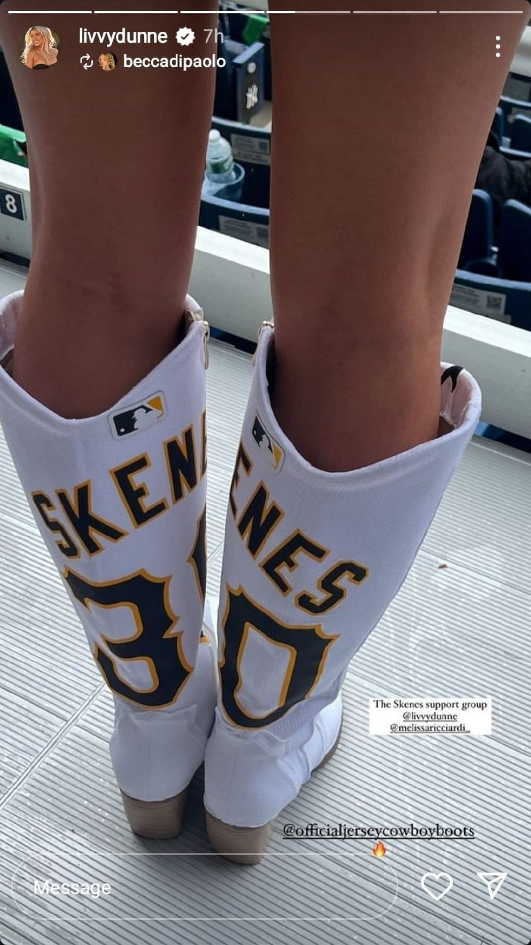 In Pictures: Olivia Dunne dons special Pittsburgh Pirates boots for her ...