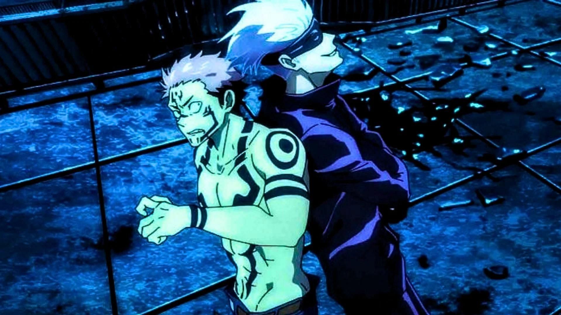 Gojo and Sukuna as shown in the Jujutsu Kaisen anime (Image via MAPPA)