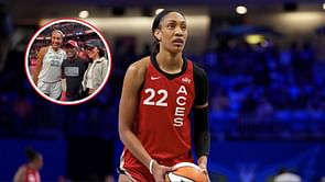 Watch: A'ja Wilson poses for a picture with Darius Rucker after breaking WNBA single-season scoring record