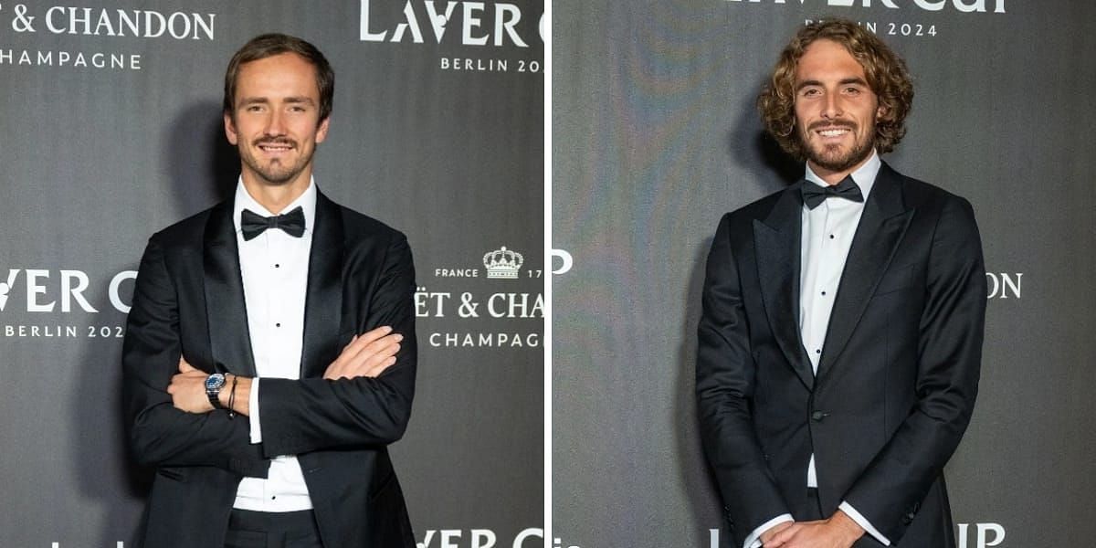 Daniil Medvedev (L), Stefanos Tsitsipas (R) (Image source: GETTY)