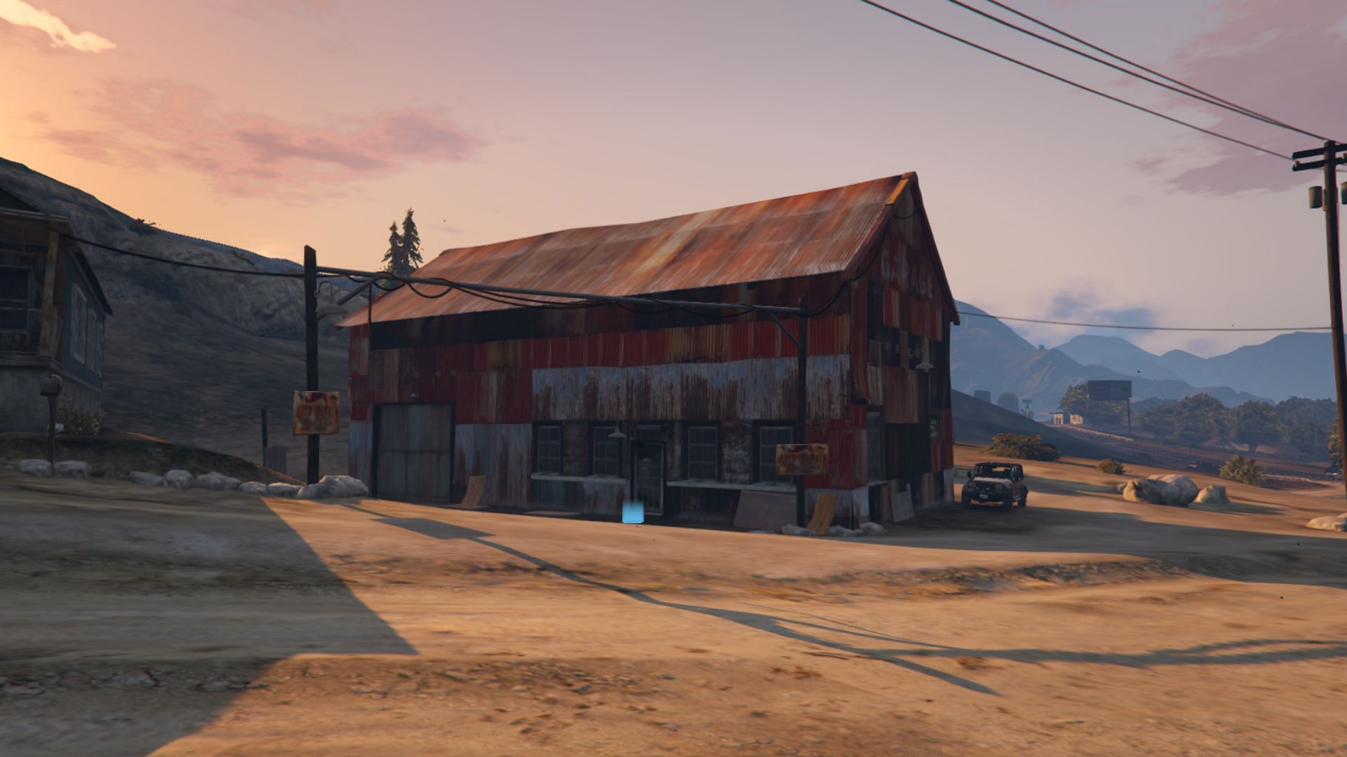 A screenshot of the Grand Senora Desert Methamphetamine Lab in Grand Theft Auto 5 Online (Image via Rockstar Games)