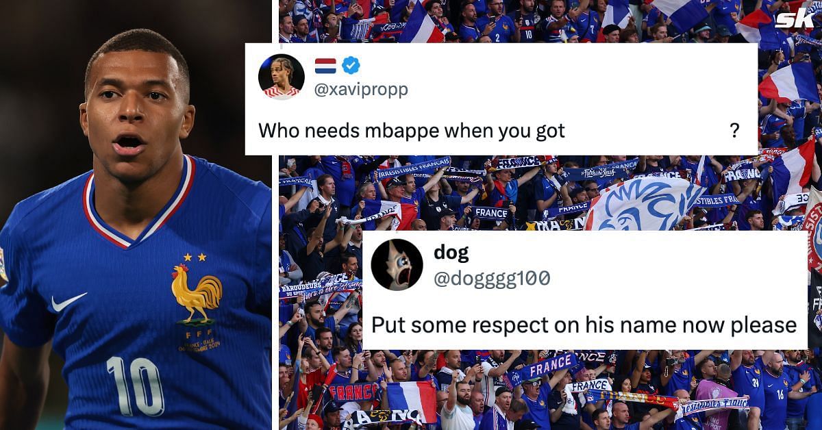 Mbappe was trolled by fans on social media after France