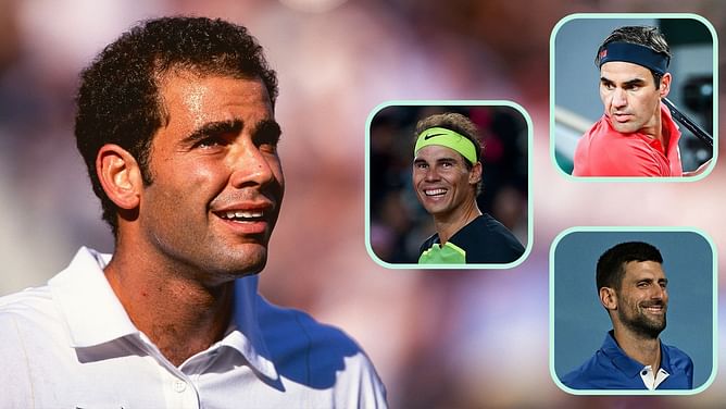 How Pete Sampras's views on Roger Federer, Rafael Nadal & Novak Djokovic in the GOAT debate has evolved over the years