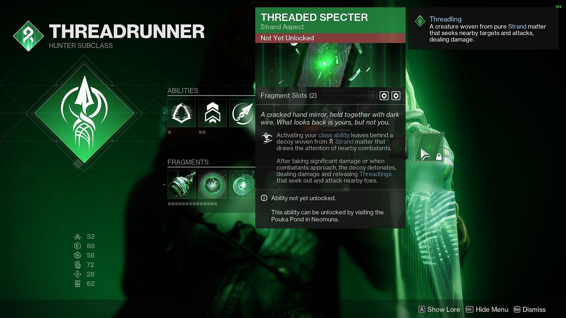 Threaded Specter Aspect in Destiny 2 (Image via Bungie)