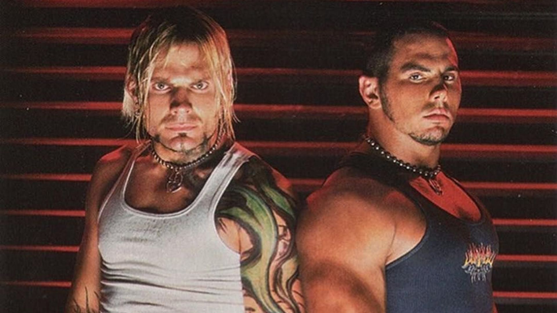 Jeff Hardy and Matt Hardy as the Hardys (via Matt Hardy