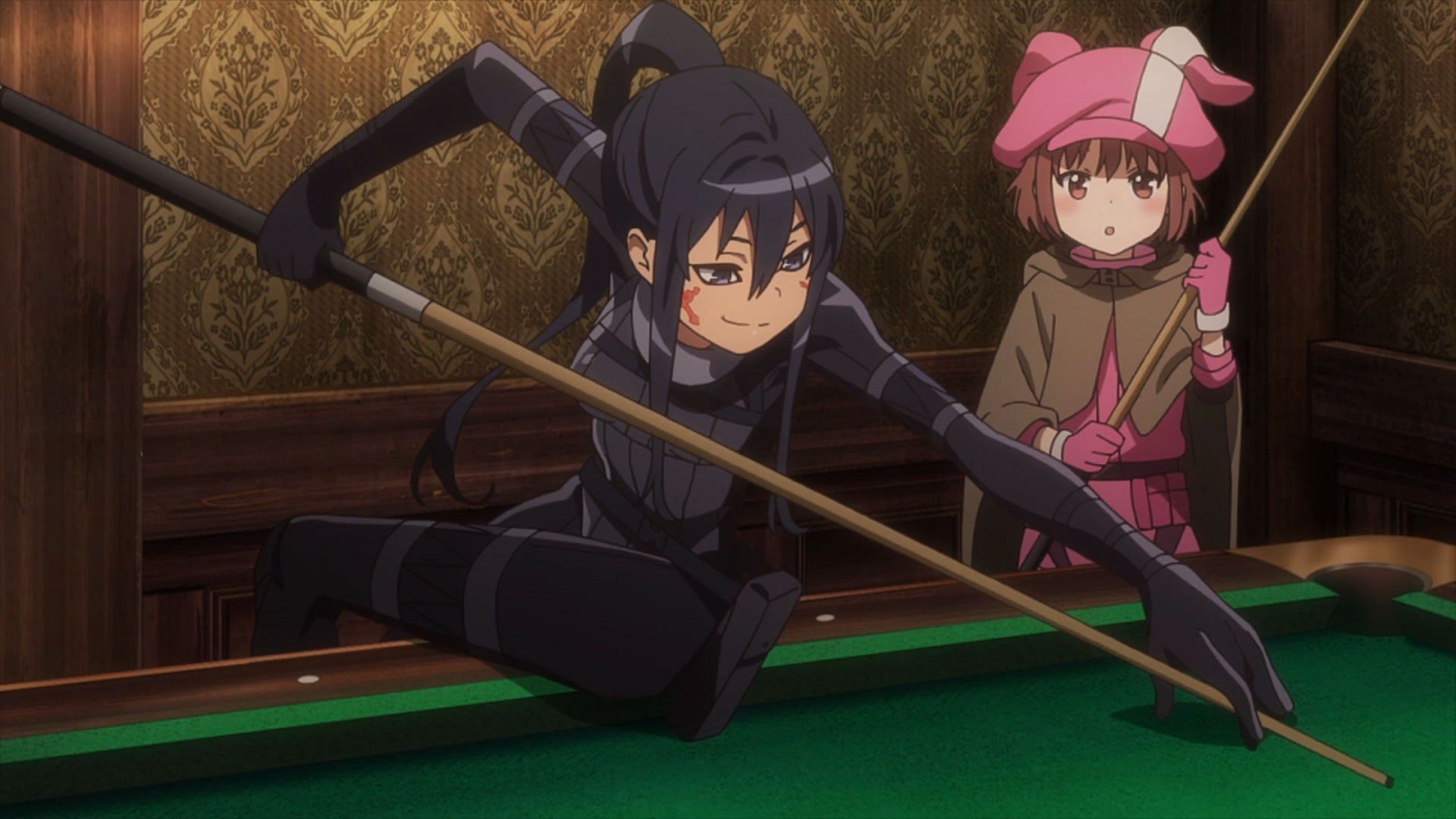 Pitohui and LLENN will likely team up for the upcoming third Squad Jam in Sword Art Online Alternative: Gun Gale Online season 2 episode 1 (Image via 3Hz)