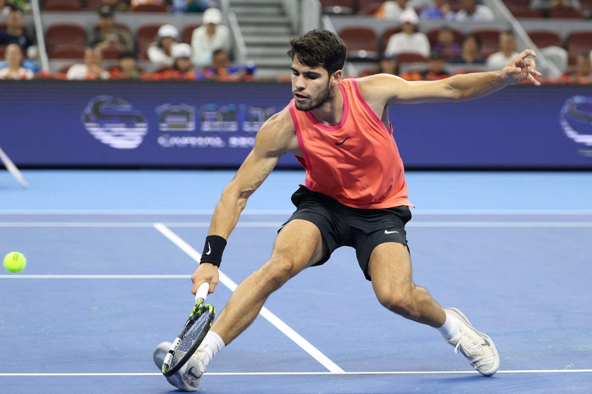 Carlos Alcaraz in action at the China Open (Image Source: Getty)