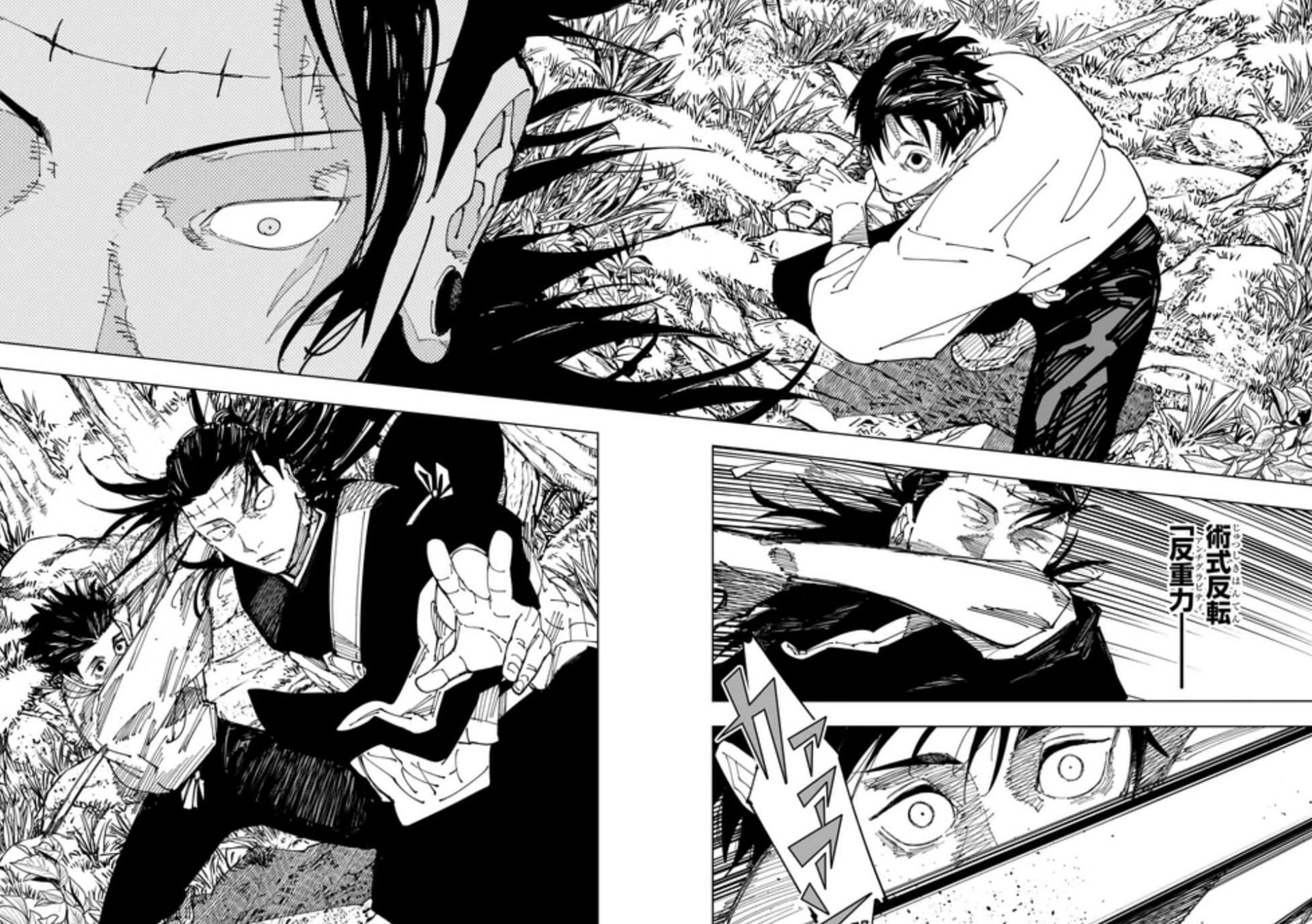 Yuta killed Kenjaku as seen in manga (Image via Viz Media)